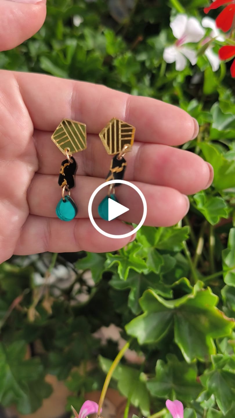 Customer video review of Tear-drop Earrings