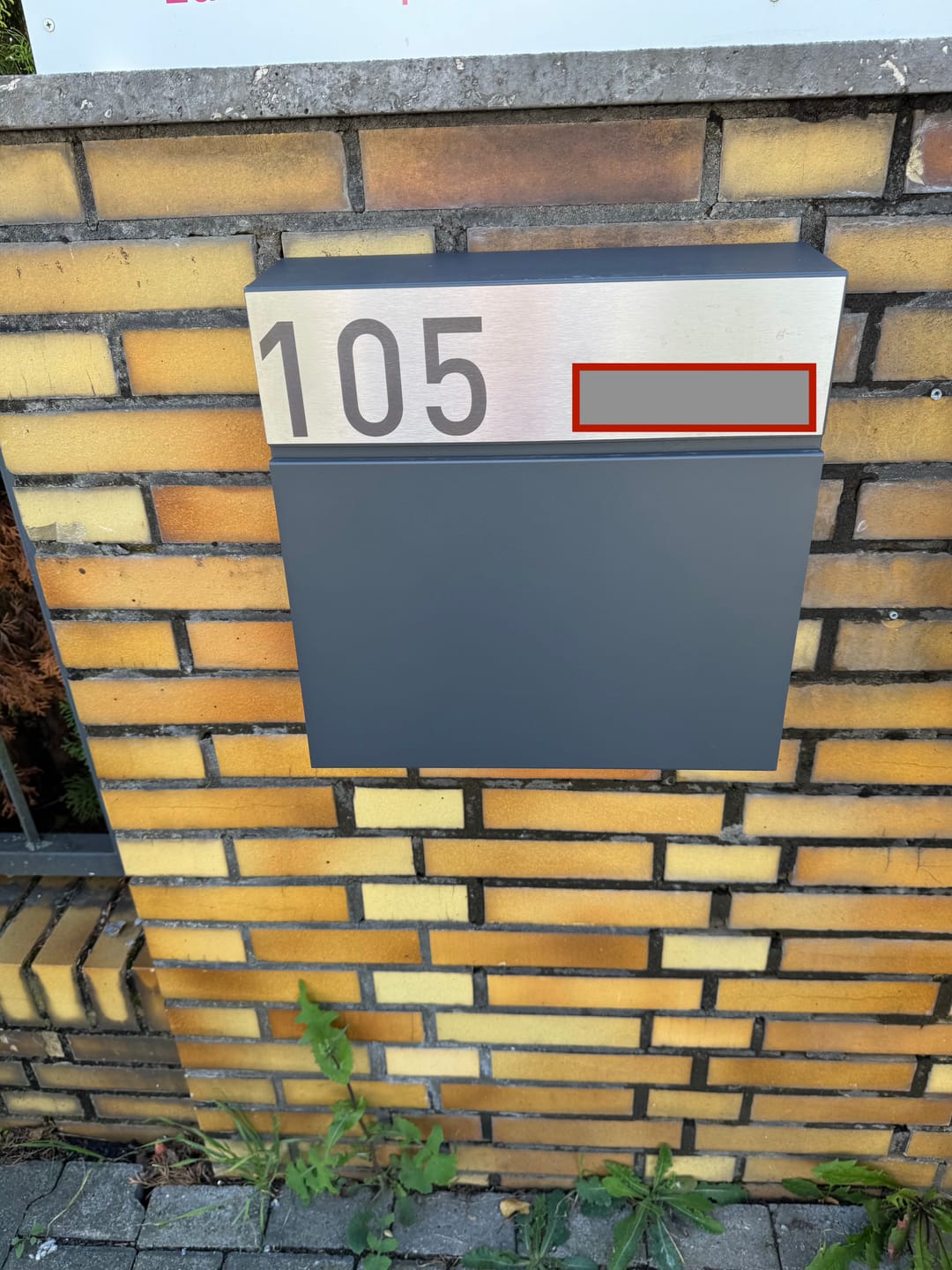 Customer photo review of Briefkasten Letterman 6 inkl. LED-Licht und GRATIS Gravur