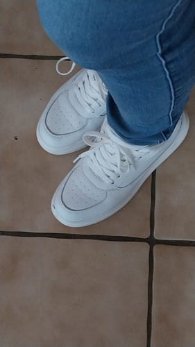 Customer photo review of ELEVATESHOES WHITE CLASSY