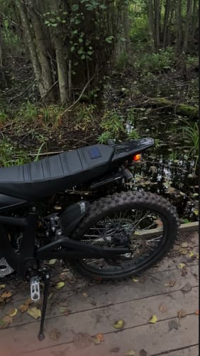 Customer photo review of Custom Seat Cover: Talaria Sting R MX4