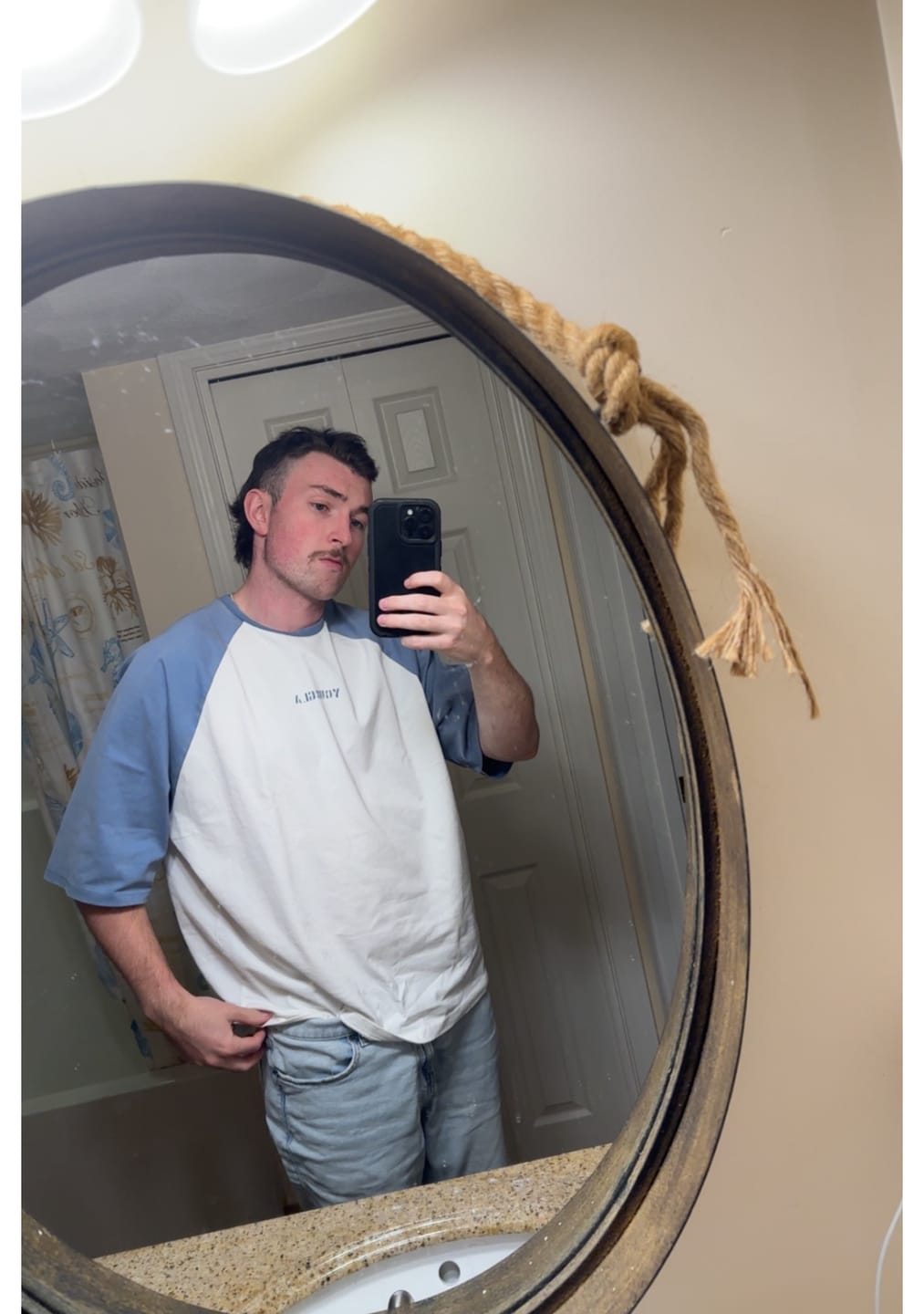 Customer photo review of 4139 - Oversized Baseball Tees