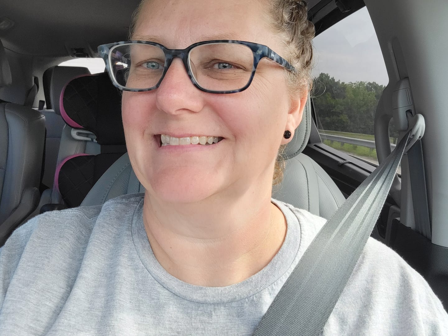 Customer photo review of Petite Faux Druzy Studs Hypoallergenic Earrings for Sensitive Ears Made with Plastic Posts