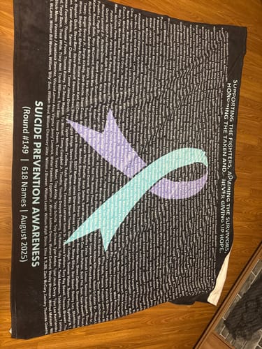 Customer photo review of Round 149 - Premium Large Throw Blanket (60" x 80")