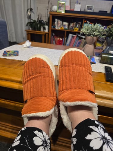 Customer photo review of Cozie Co Slippers