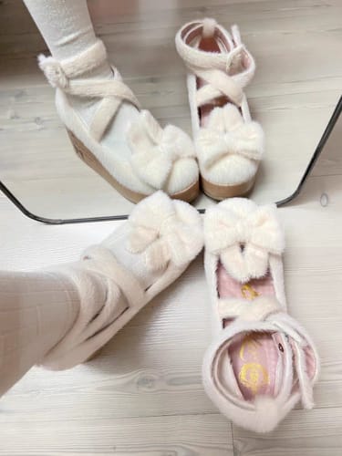 Customer photo review of Rabbit Hole Doll Wedge Heels