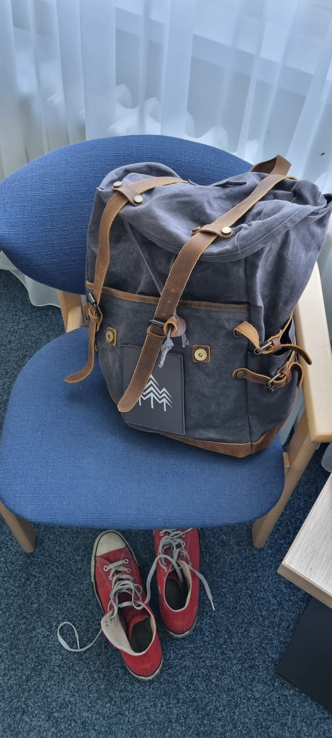 Customer photo review of Rucksack mit Patch (🌲)