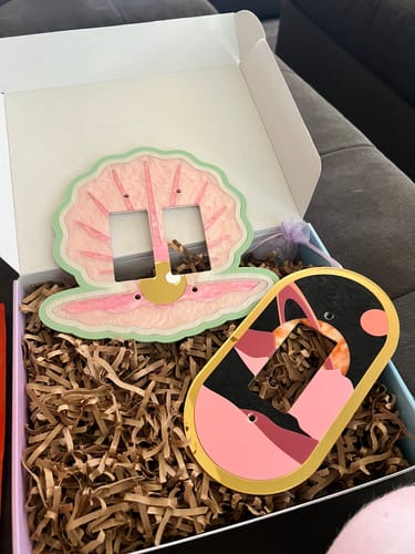 Customer photo review of Clam Light Switch Cover