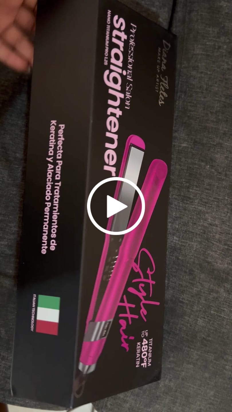 Customer video review of Plancha Profesional Titanium con Tecnología Italiana Diana Fletes