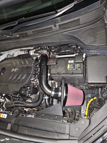 Customer photo review of HPS Air Intake Kit Hyundai 2022-2023 Kona N 2.0L Turbo, Includes Heat Shield, 827-721