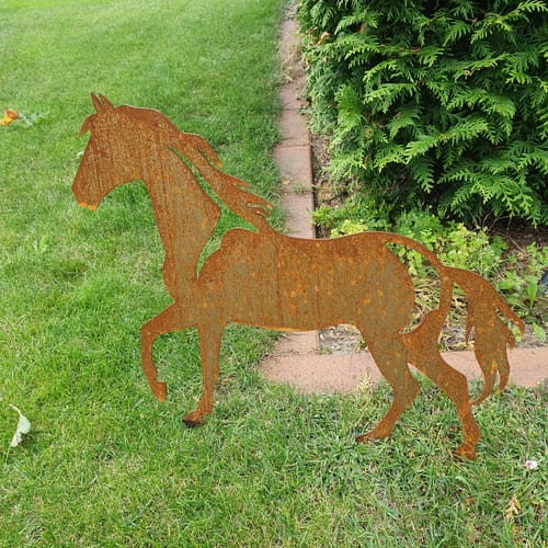 Customer photo review of Gartenstecker Pferd