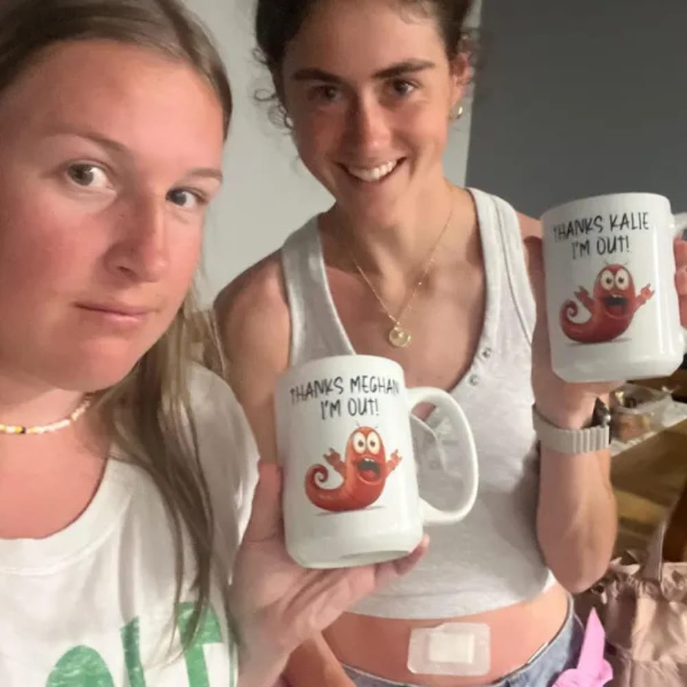 Customer photo review of Appendix Coffee Mug: I'm Out!