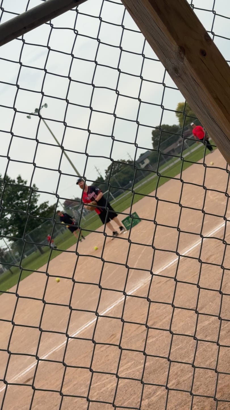 Customer photo review of Custom Black Red-White Hook Split Fashion Authentic Baseball Jersey