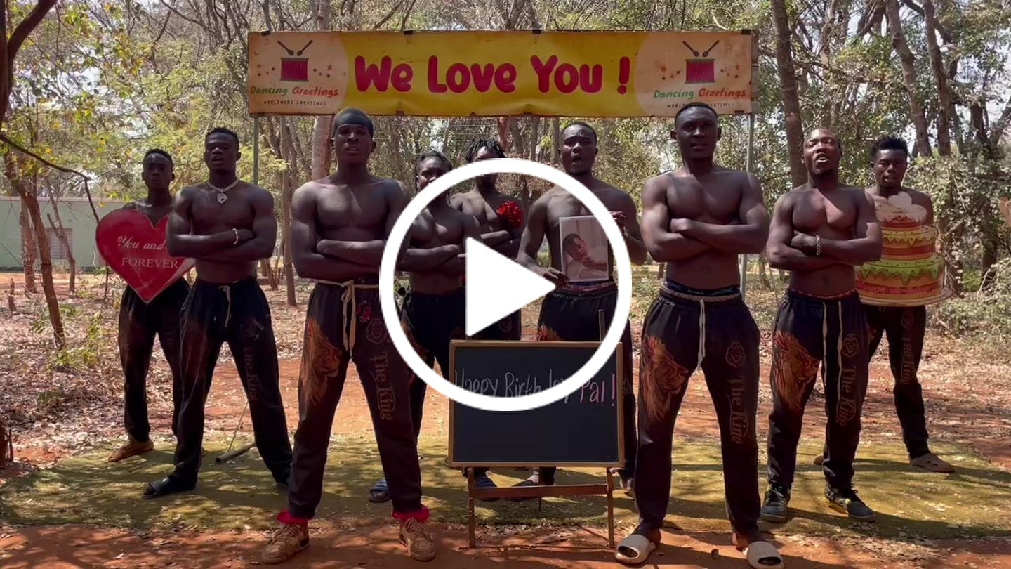 Customer video review of Greeting Video from Africa - BBC Team