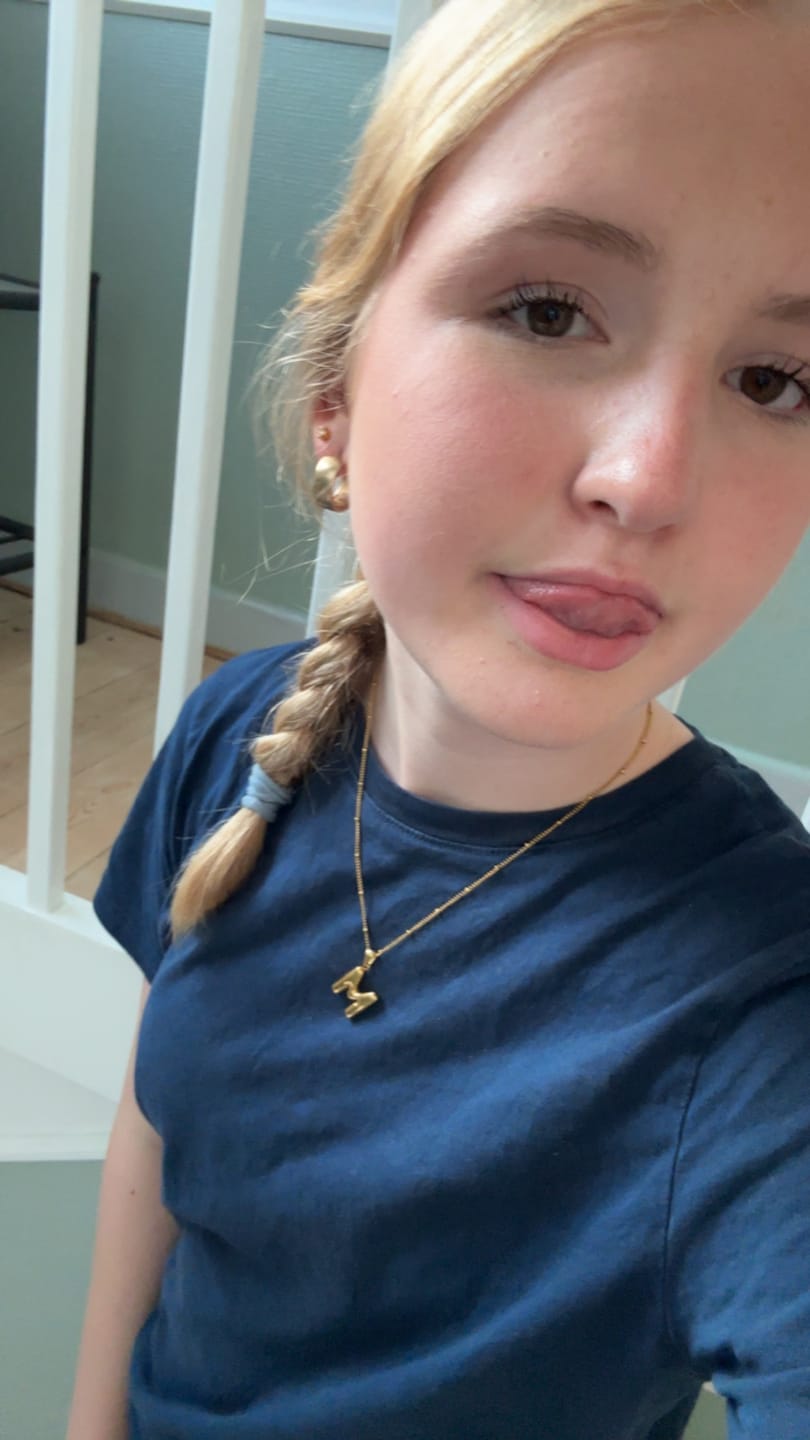 Customer photo review of Alphabet Necklace