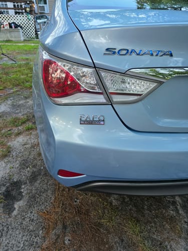 Customer photo review of FAFO EDITION Car Emblem Metal Badge