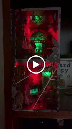 Customer video review of Haunted Mansion DIY Wooden Book Nook Shelf Insert