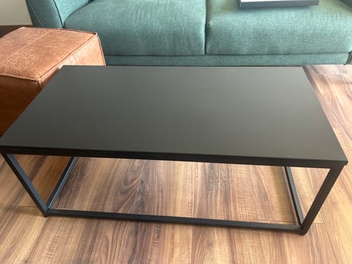 Customer photo review of Mesa de Centro Rectangular BLACK