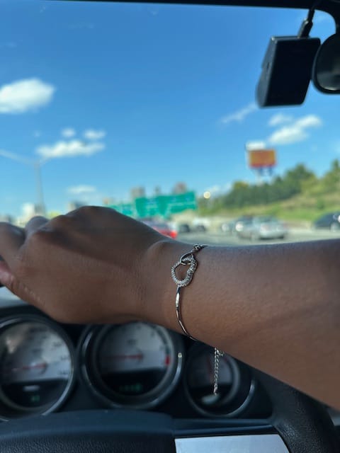 Customer photo review of To My Daughter Luxury Infinity Heart Bracelet - SS#0601