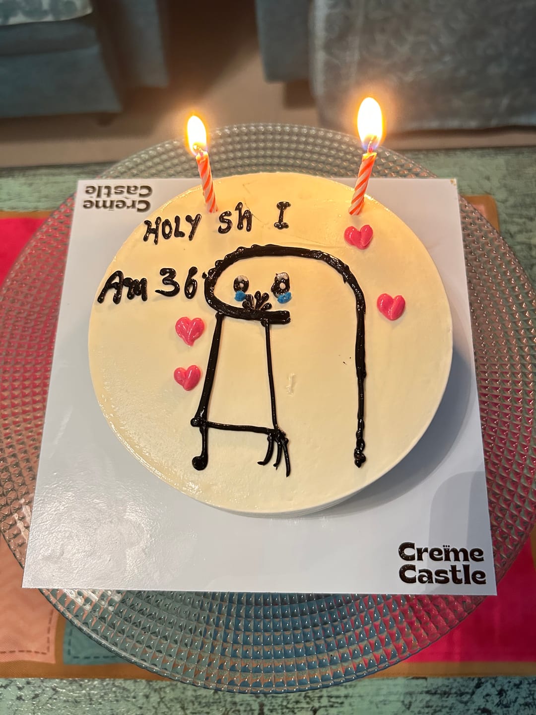 Customer photo review of Meme Age Theme Cake