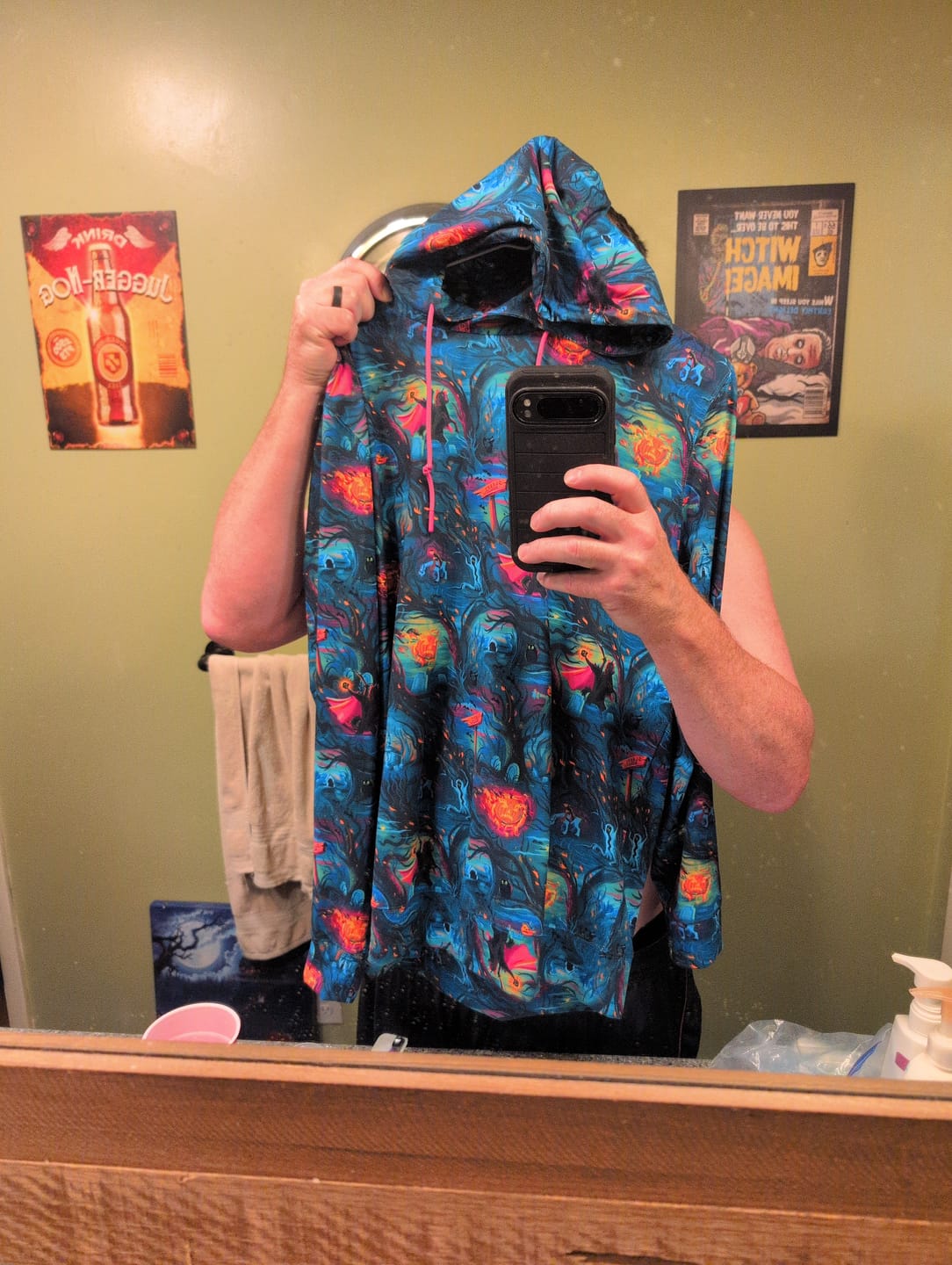 Customer photo review of Disney "Headless Havoc" – Performance Hoodie