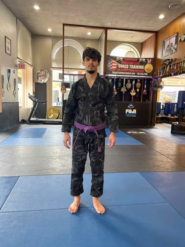 Customer photo review of Core Gray Camo Brazilian Jiu Jitsu Mens BJJ Gi