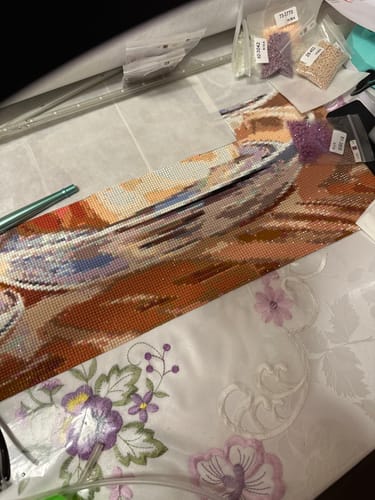 Customer photo review of 5D Diamond Painting – Weingläser