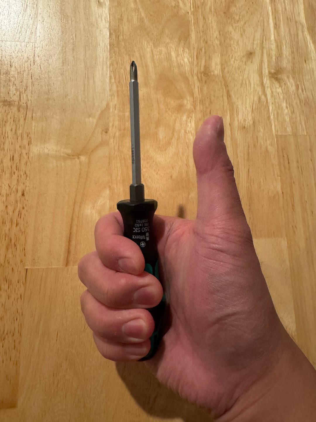Customer photo review of Wera 350 SK PH Screwdriver for Phillips screws, PH 1 x 80 mm
