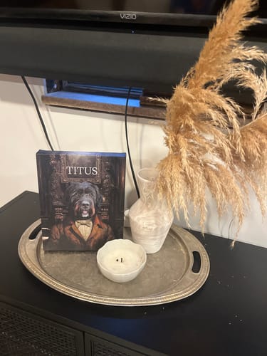 Customer photo review of The Handsome One – Custom Pet Canvas