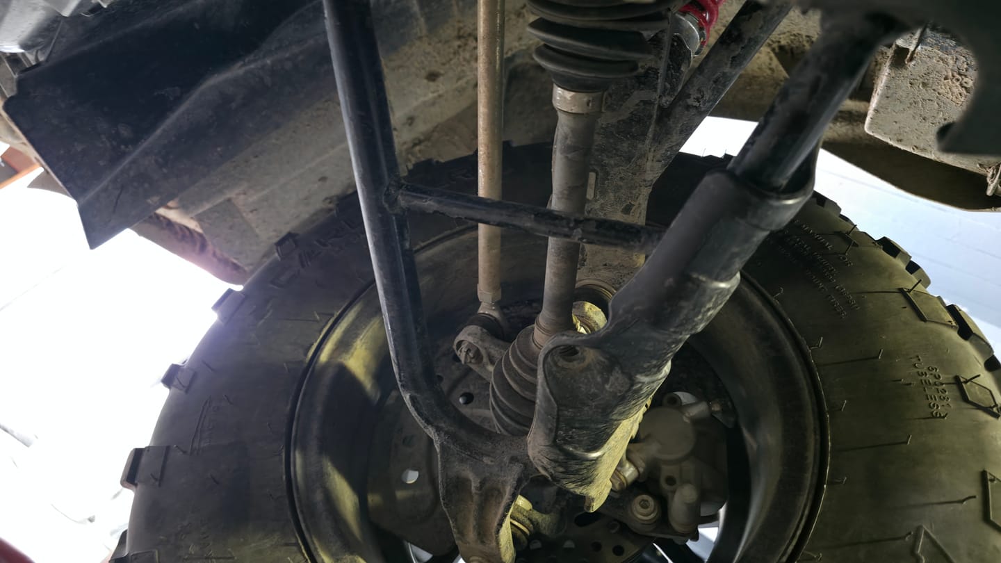 Customer photo review of A-arm & CV Boot Guard Kit — Suzuki KingQuad 450/500/700/750 (2005+)