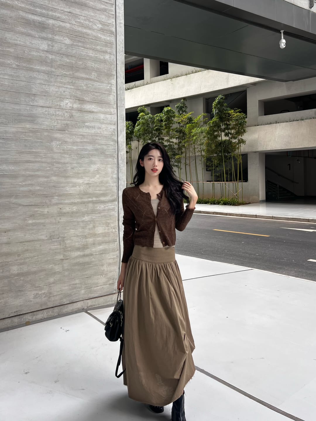 Customer photo review of IAMXIAA Draped Waist Maxi Skirt