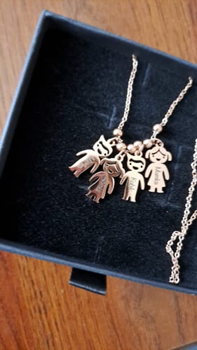 Customer photo review of Necklace: Family Bond