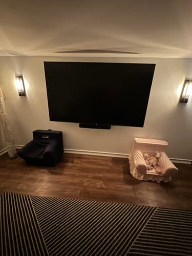 Customer photo review of 1-light Vintage Ribbed Glass Cylinder Linear Wall Sconce