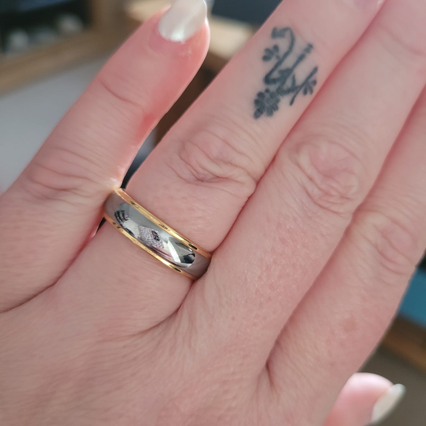 Customer photo review of Engrave Your Ring