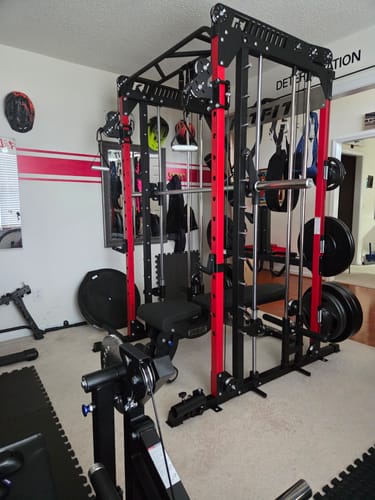 Customer photo review of RitFit M1 PRO Multi-Functional Smith Machine with Cable Crossover System and Squat Rack for Home Gym