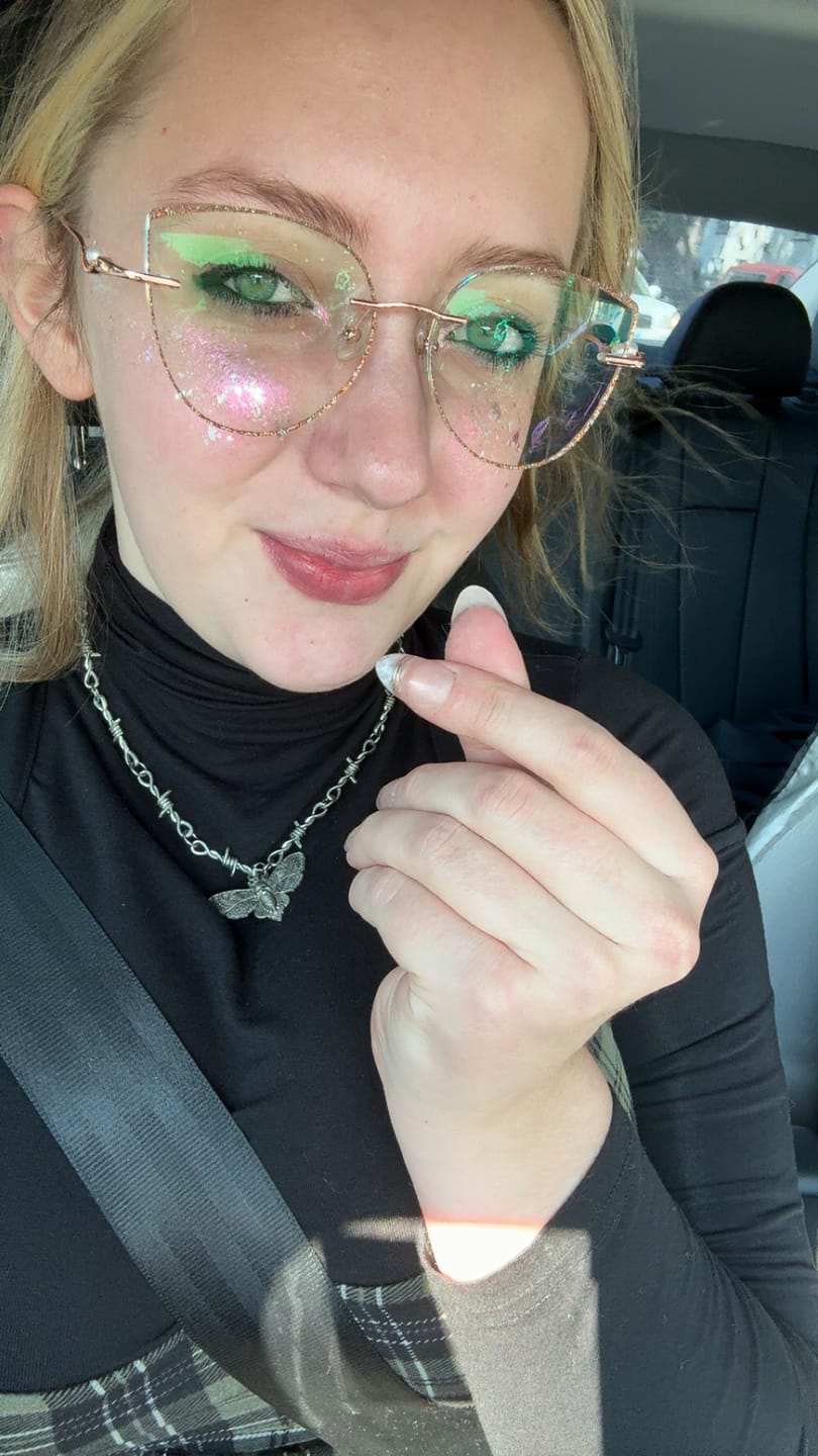 Customer photo review of Nina Eyeglasses