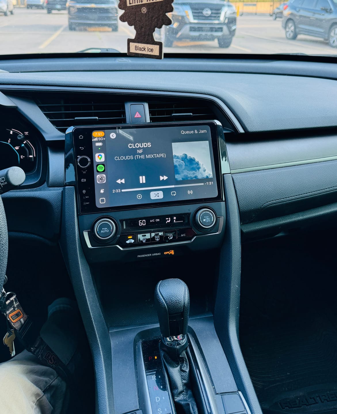 Customer photo review of Honda Civic 2016-2021 — Premium 9” Carplay & Android Auto Head Unit