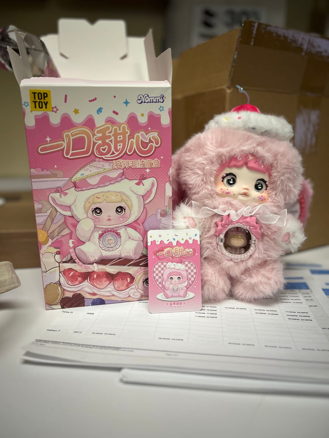 Customer photo review of Nommi × Amarilith A Bite of Sweetheart Series Plush Blind Box