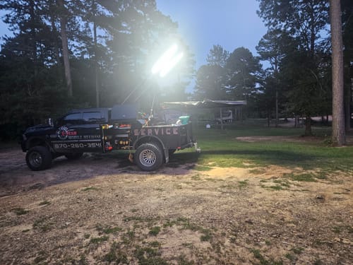 Customer photo review of Commercial Service Lights - 10 Foot Dual Set - 20,000 Lumens