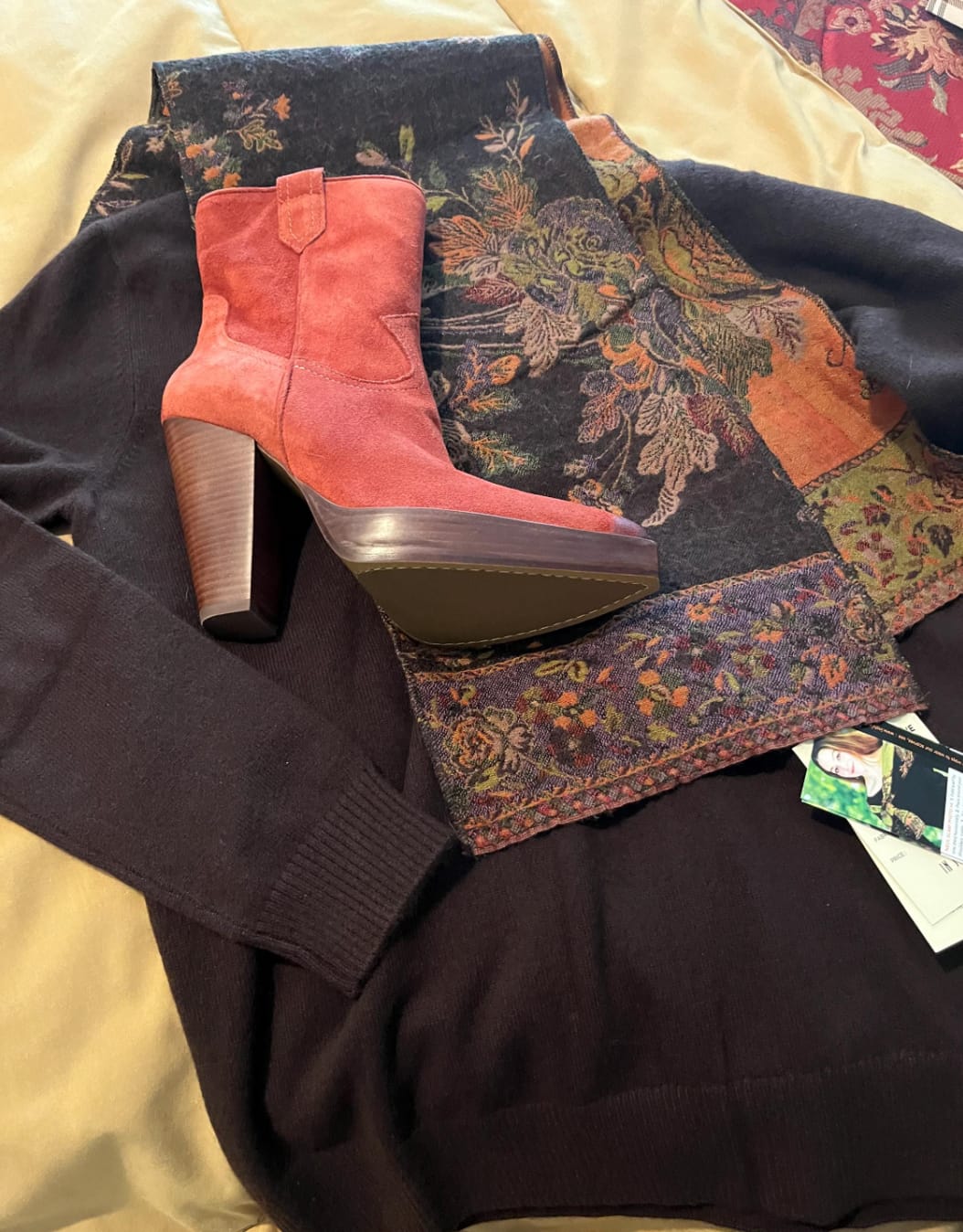 Customer photo review of Neck Scarf~Copper color
