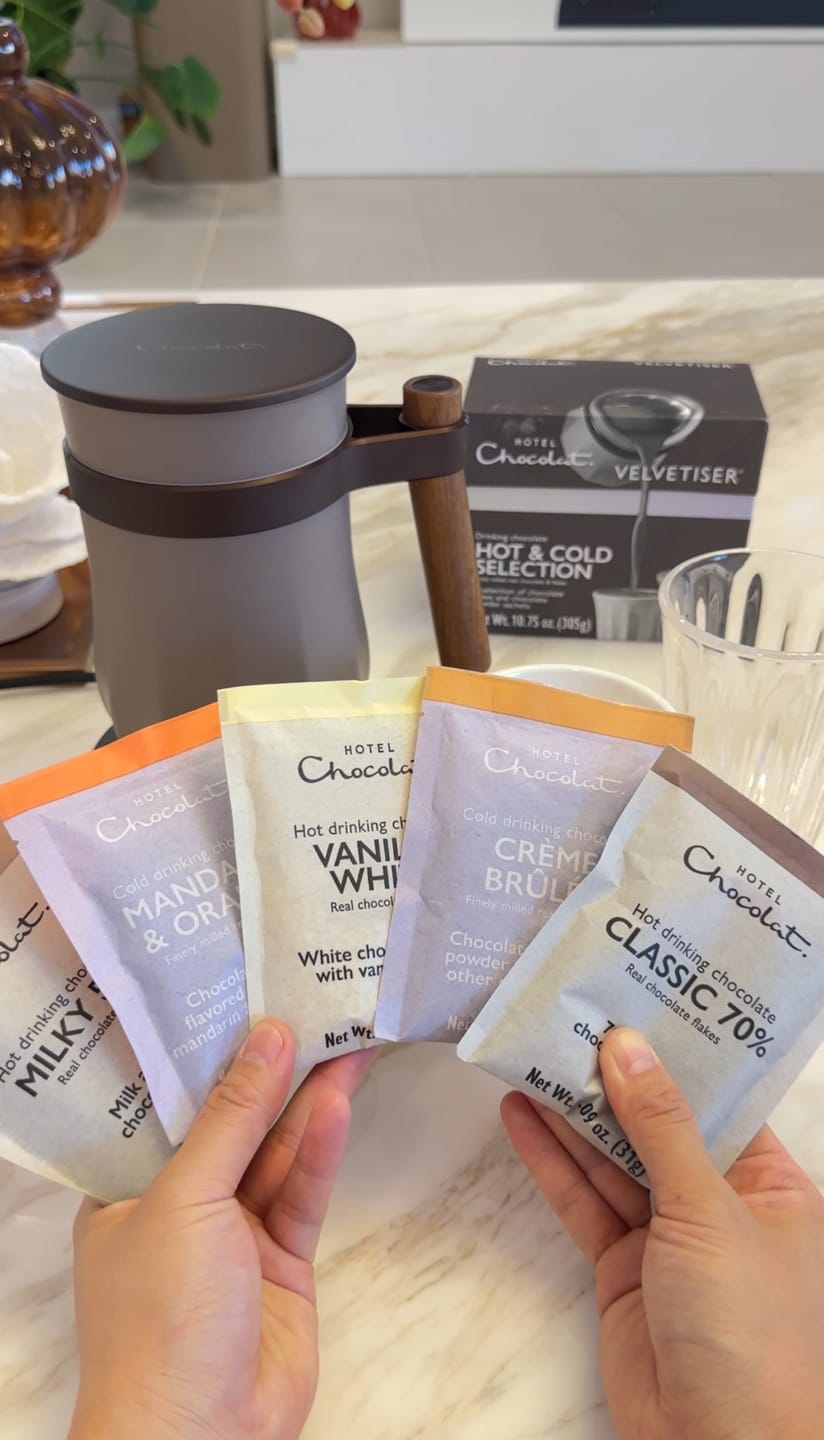Customer photo review of Hot & Cold Drinking Chocolate Selection