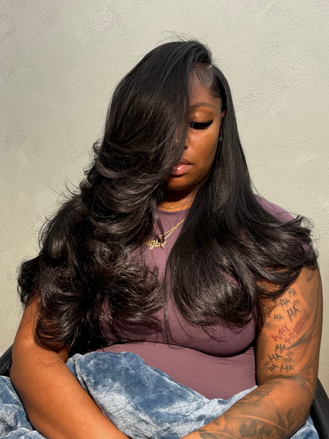 Customer photo review of Mink Brazilian Bundle