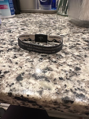 Customer photo review of Daily Bible Verse Wristband
