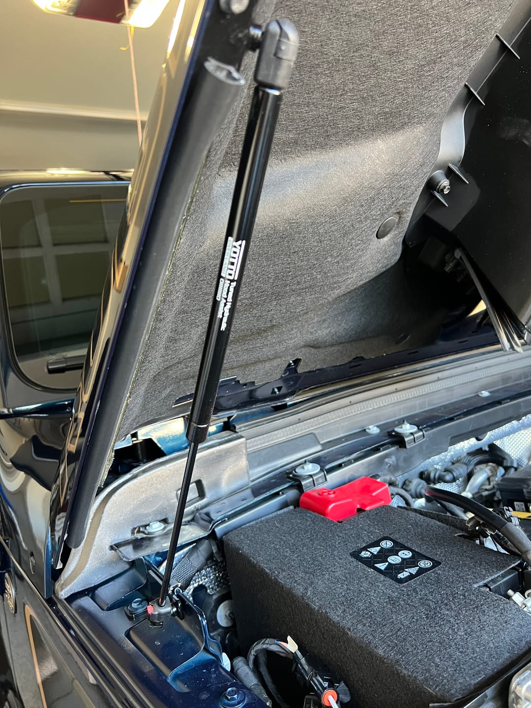 Customer photo review of Beefy Hydraulic Hood QuickLift for JL & JT