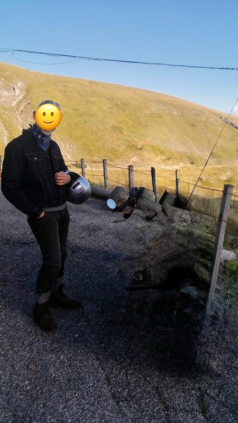 Customer photo review of zero: denim riding jacket