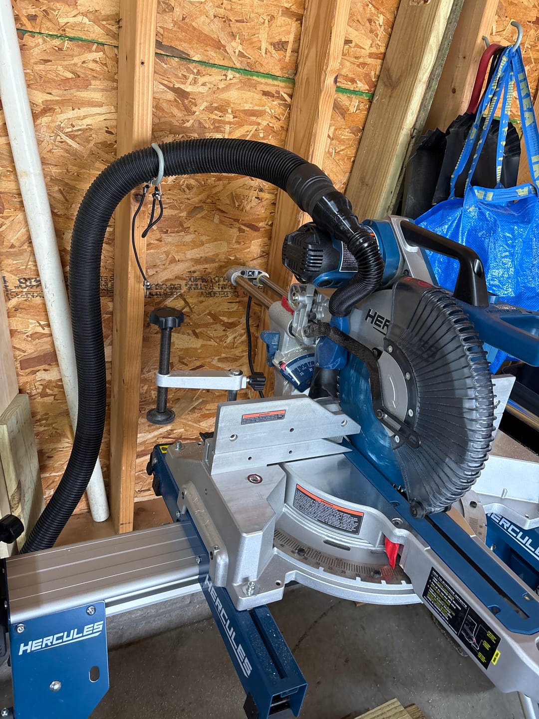 Customer photo review of Hercules 12" Sliding Compound Miter Saw Dust Collection
