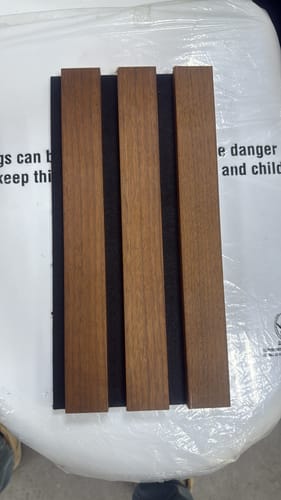Customer photo review of Shape Panel  320x20cm H Walnut Y DECORATION PANEL COLOUR :H020 Walnut Y