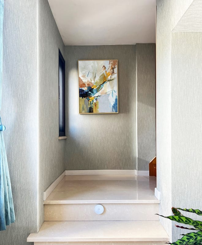 Customer photo review of Colorful Abstract Textured Painting Canvas #AT093