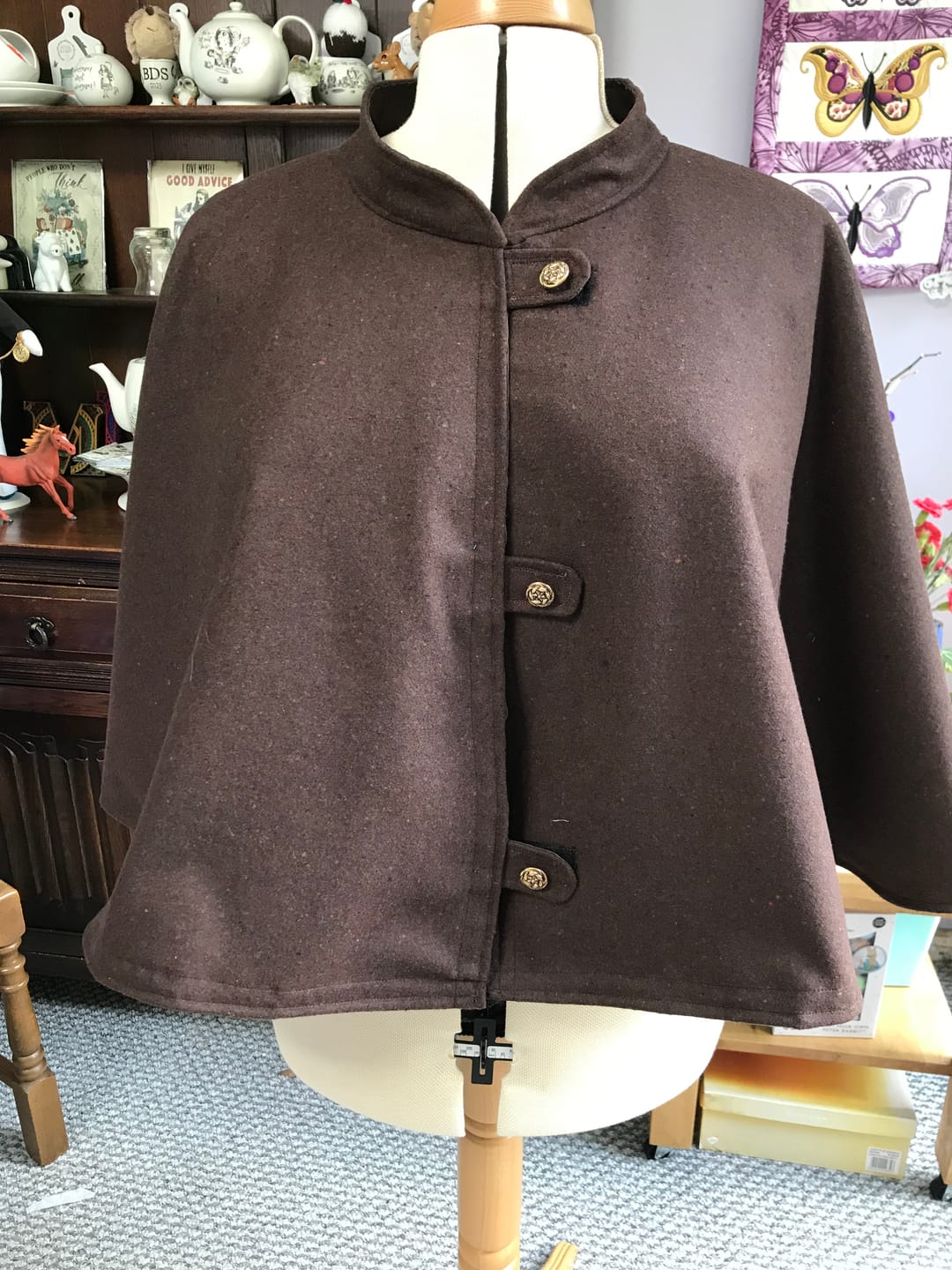 Customer photo review of Plain Wool Blend Fabric