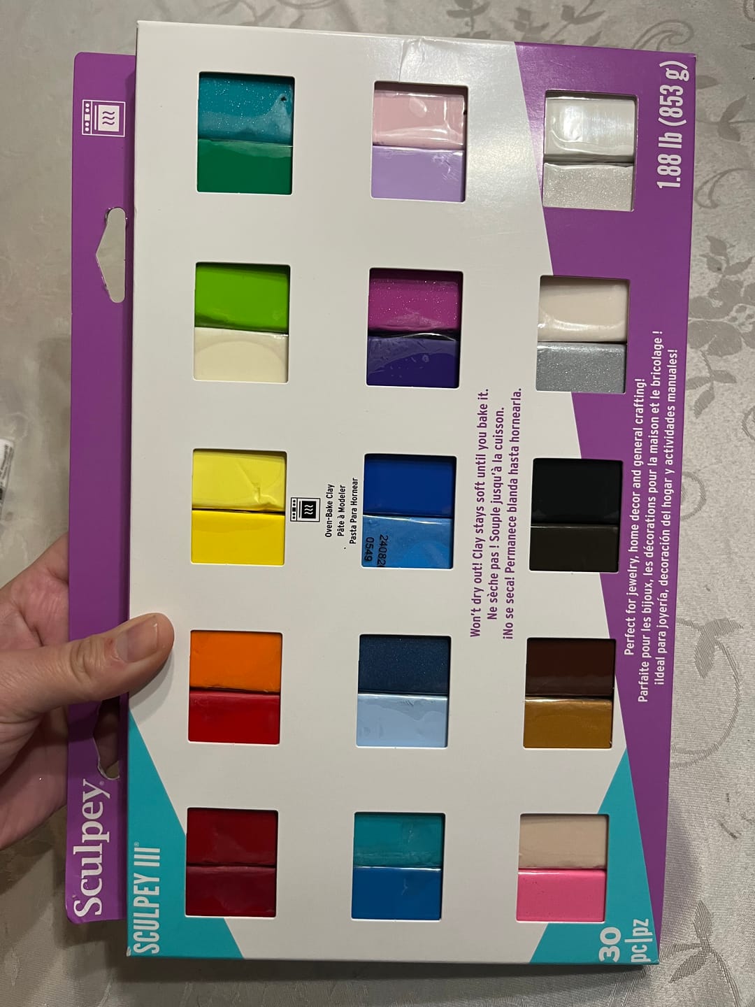 Customer photo review of Sculpey III - Set 30 Arcilla Polimérica 853 g, (30 barras de 28 g)