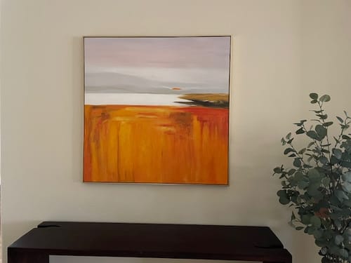 Customer photo review of Abstract Canvas Art #AB135